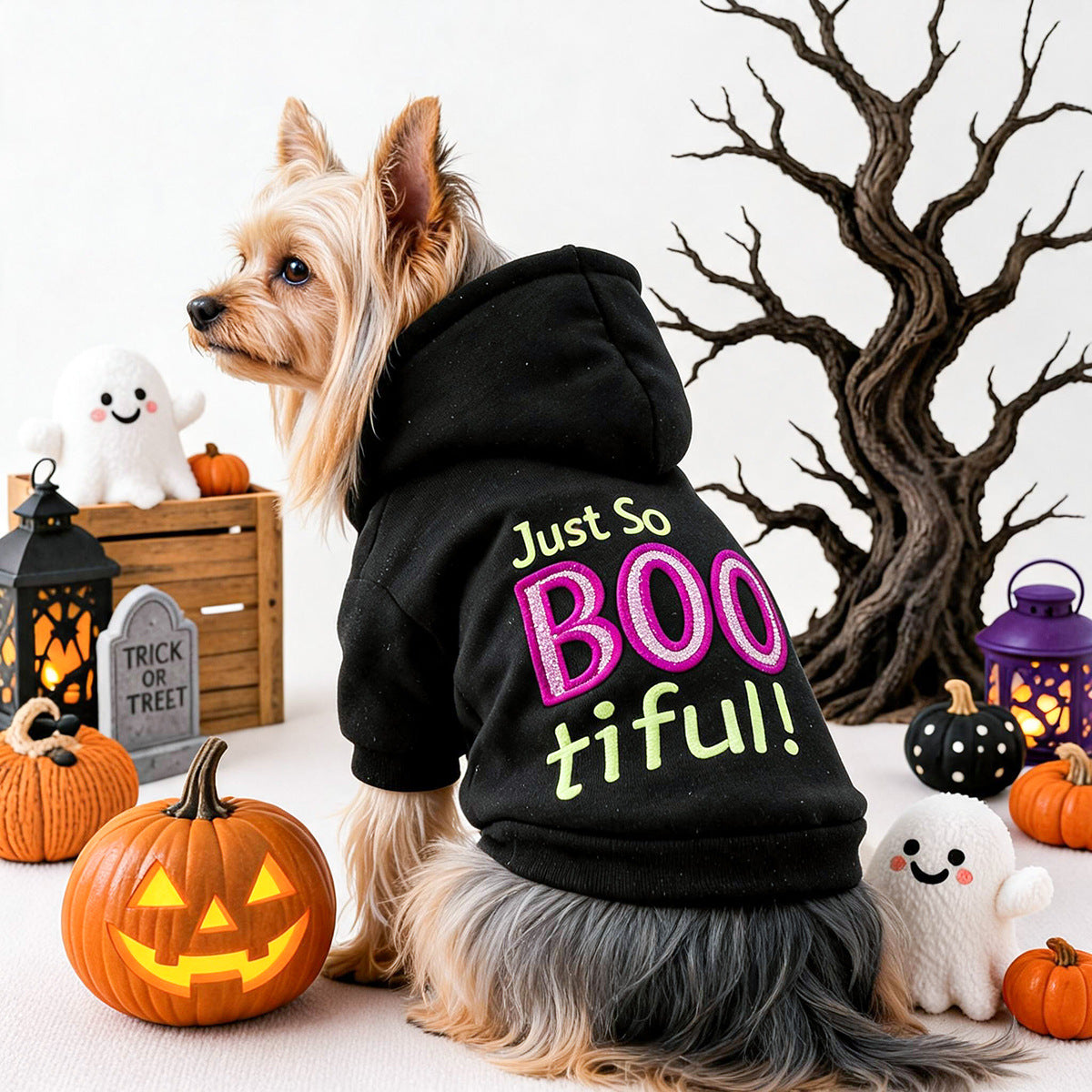 BOO-tiful Halloween Pet Hoodie – Dogs & Cats