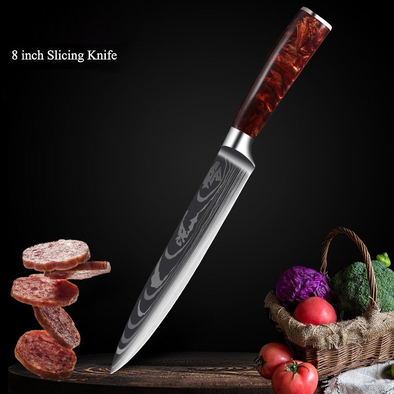 Professional Kitchen Knife Collection – Chef, Cleaver & Santoku Knives
