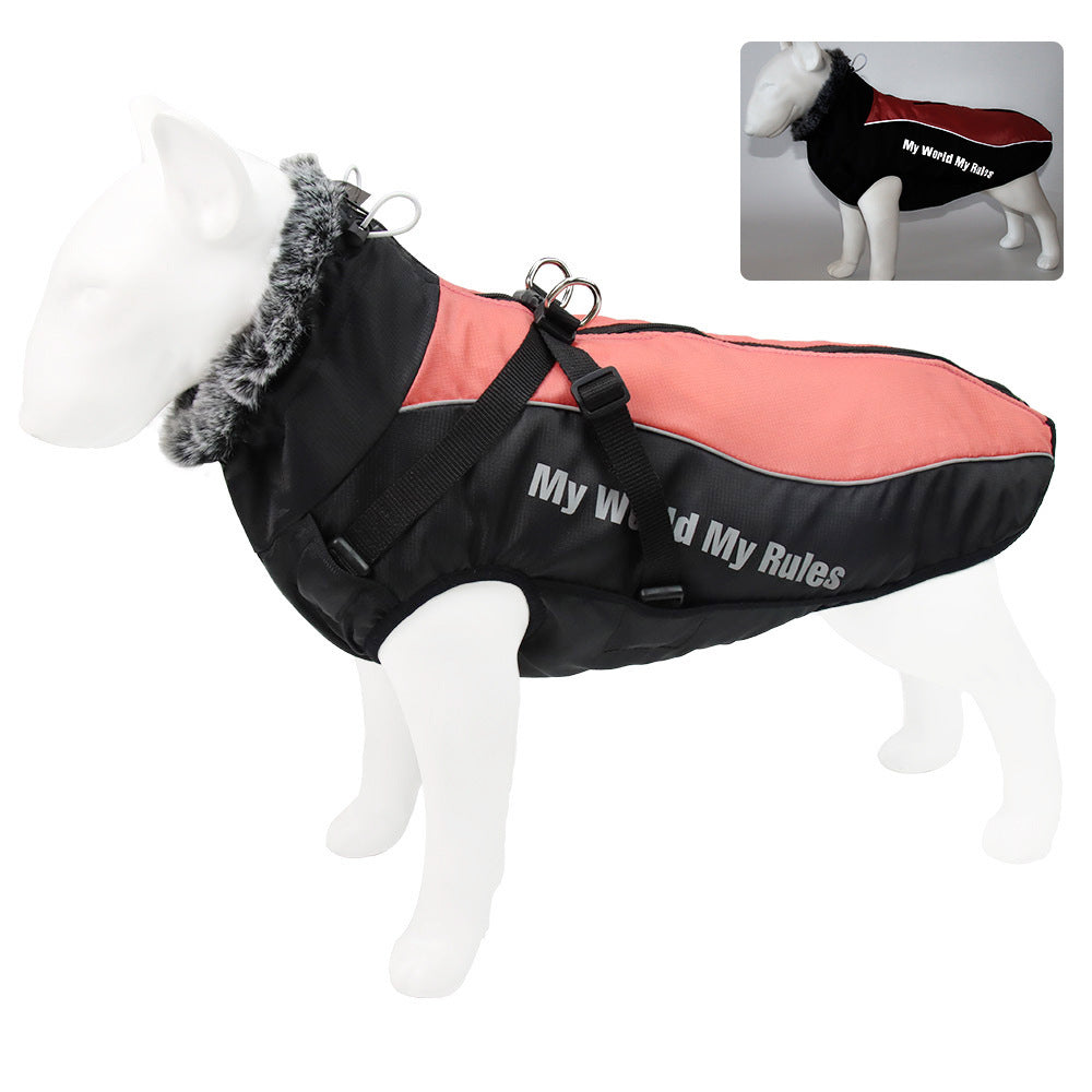 Warm Reflective Dog Jacket – Winter Coat for Large Dogs