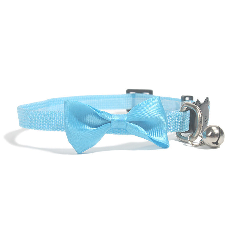 Adjustable Bow Collar with Bell for Cats & Small DogsPet Collar