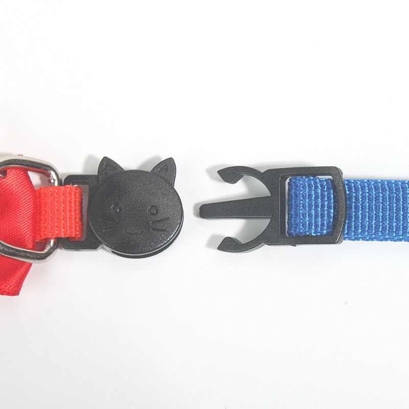 Adjustable Bow Collar with Bell for Cats & Small DogsPet Collar