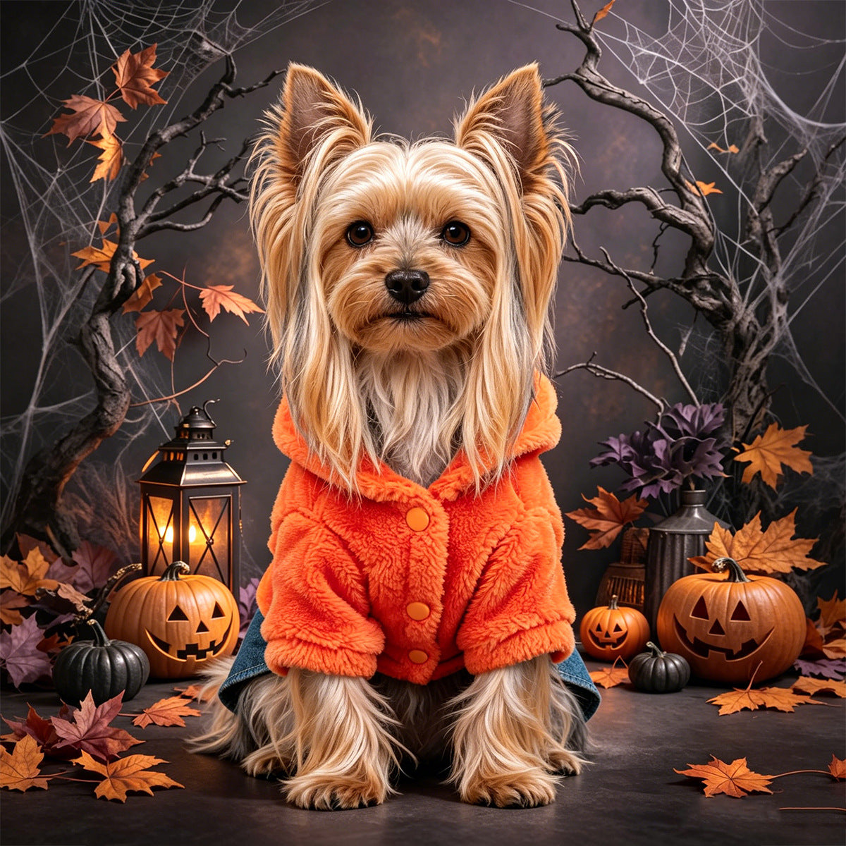 Pumpkin Halloween Hoodie for Dogs & Cats