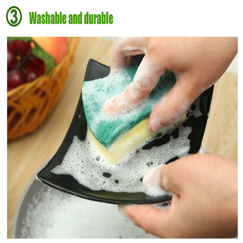 5-Piece Magic Cleaning Sponge Set – Kitchen & Dish Care