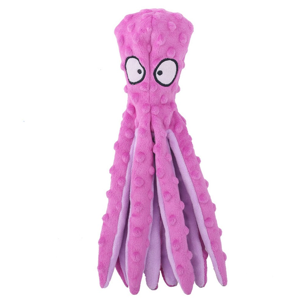 Squeaky Octopus Dog Toy – Soft Interactive Plush Toy