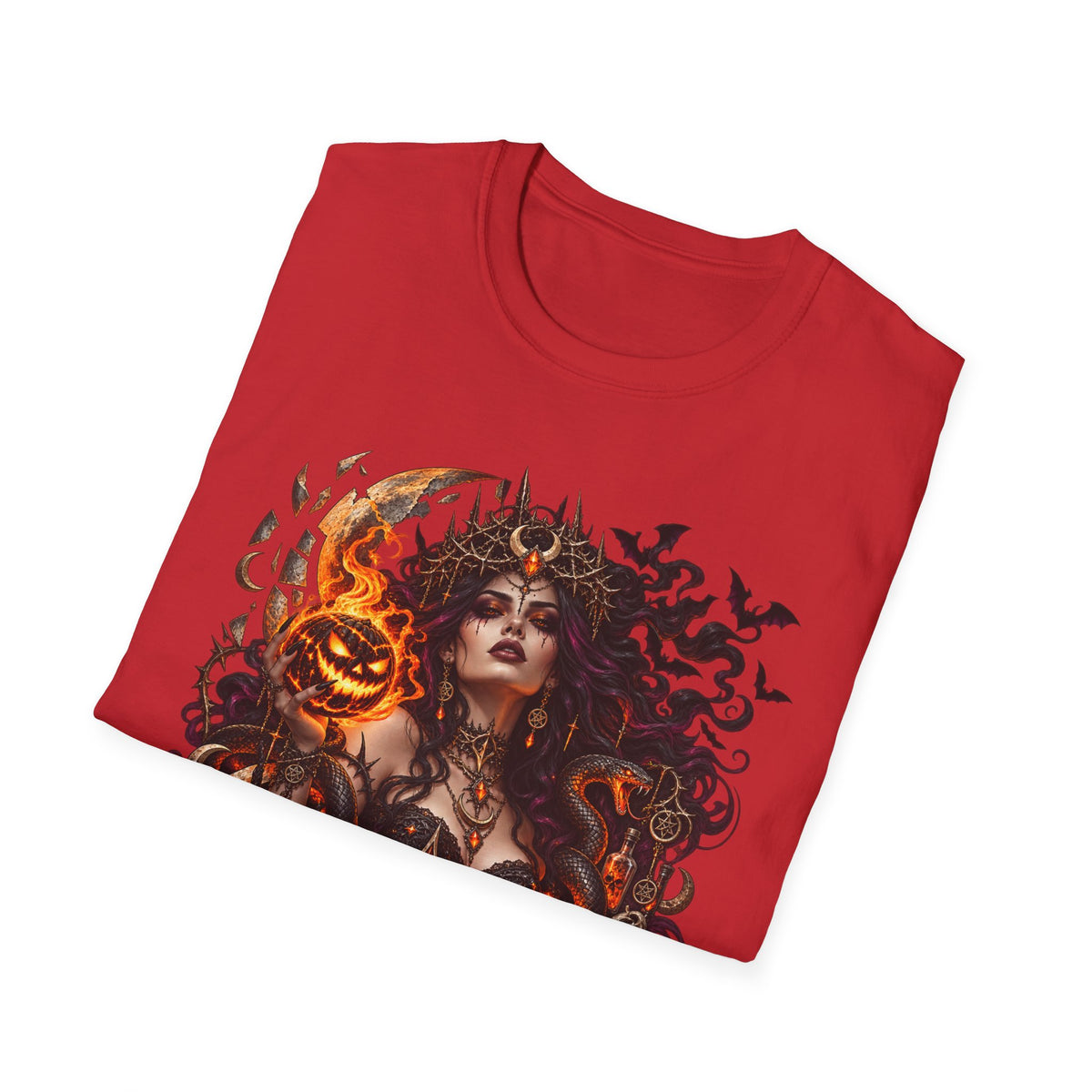 Queen of October Halloween Witch T-Shirt