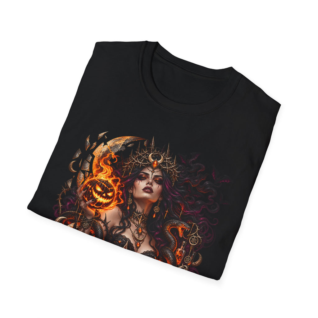 Queen of October Halloween Witch T-Shirt
