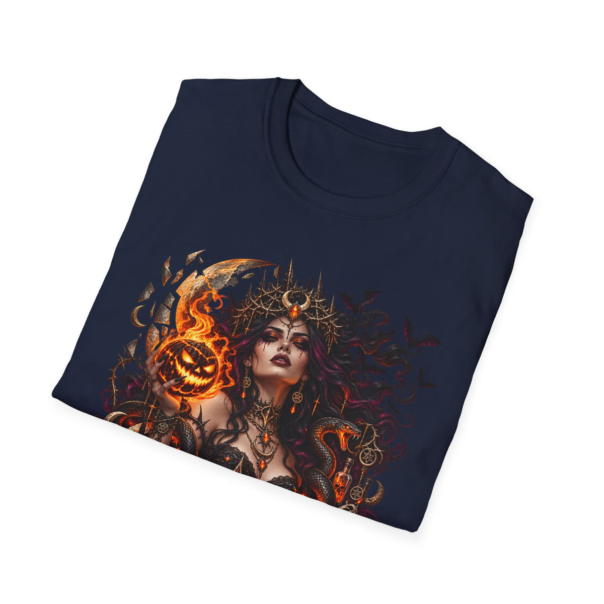 Queen of October Halloween Witch T-Shirt