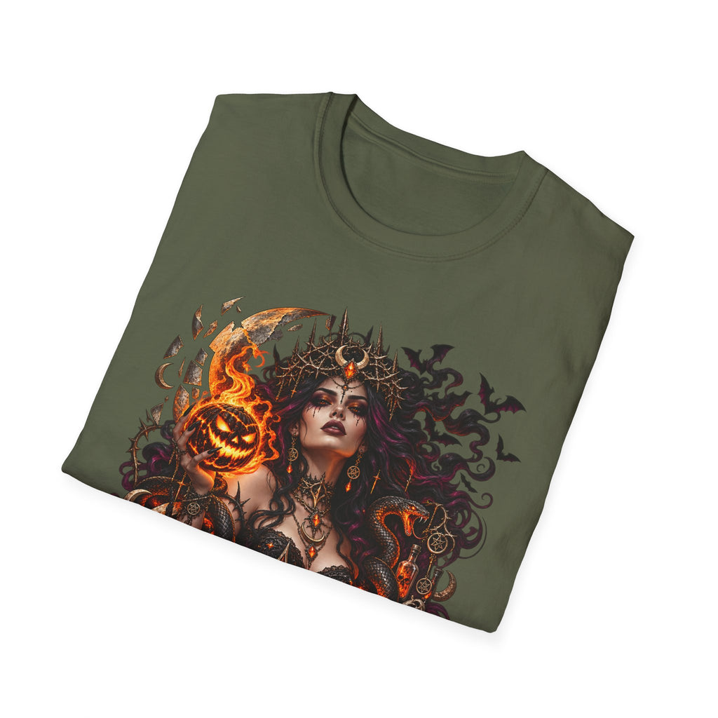 Queen of October Halloween Witch T-Shirt