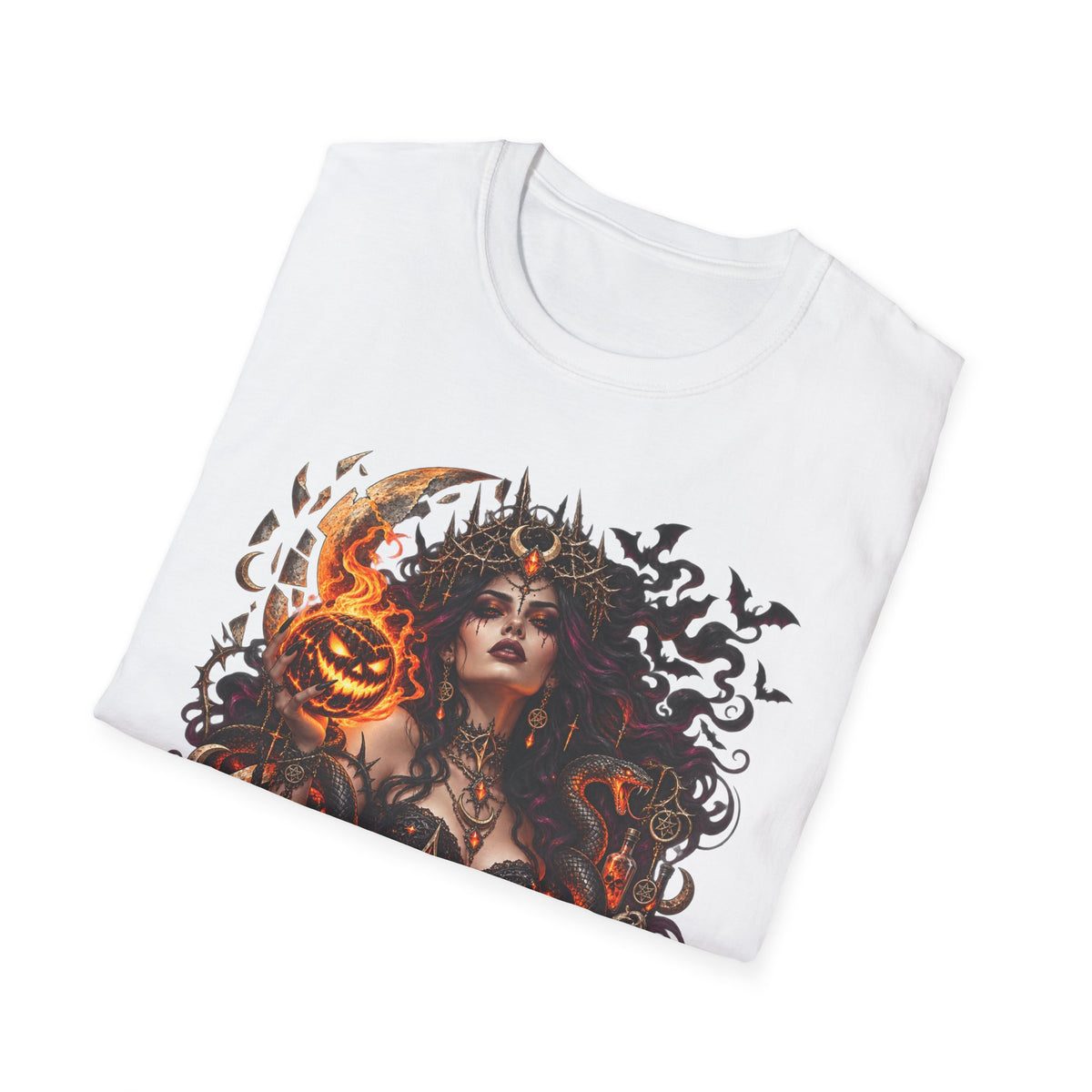 Queen of October Halloween Witch T-Shirt