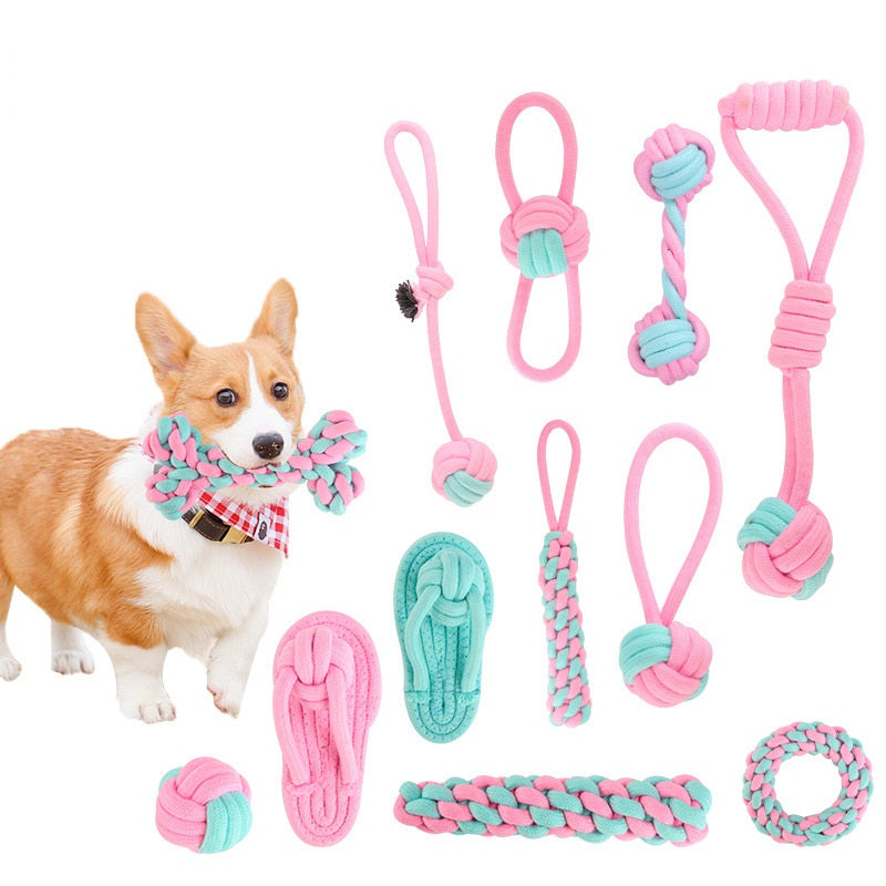 Cotton Rope Dog Toys – Interactive Chew & Tug Toys