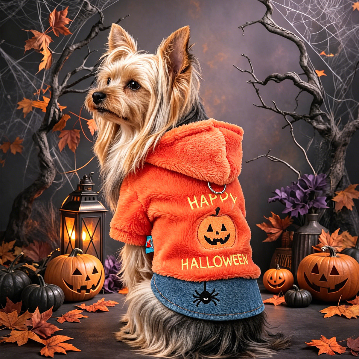 Pumpkin Halloween Hoodie for Dogs & Cats