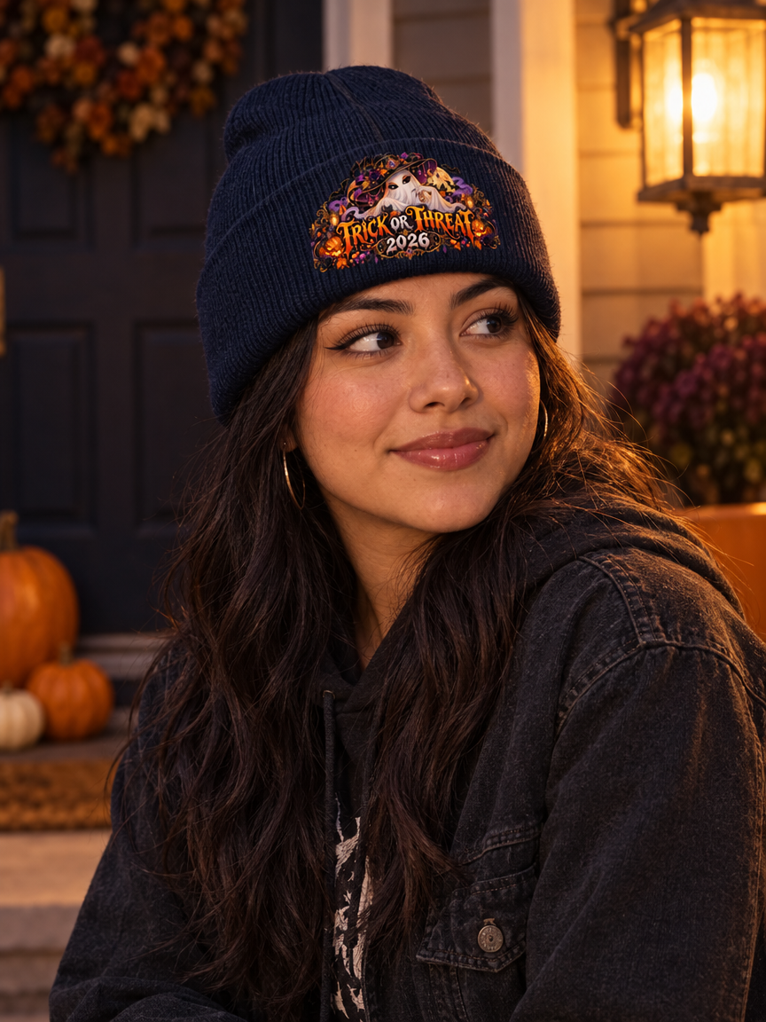 Trick or Treat 2026 Halloween Witch Beanie