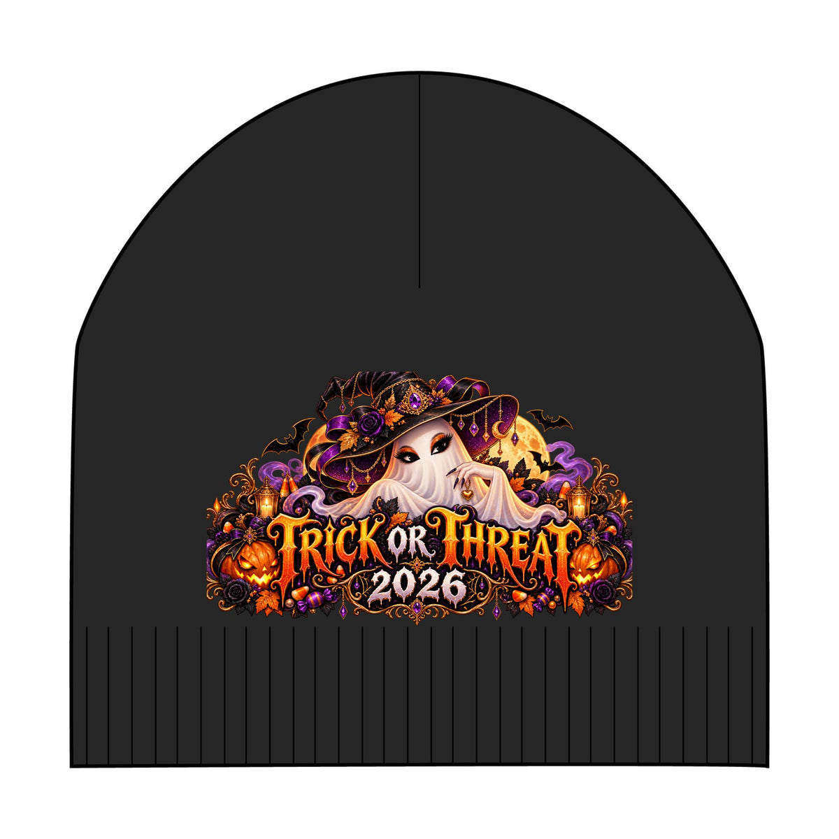 Trick or Treat 2026 Halloween Witch Beanie