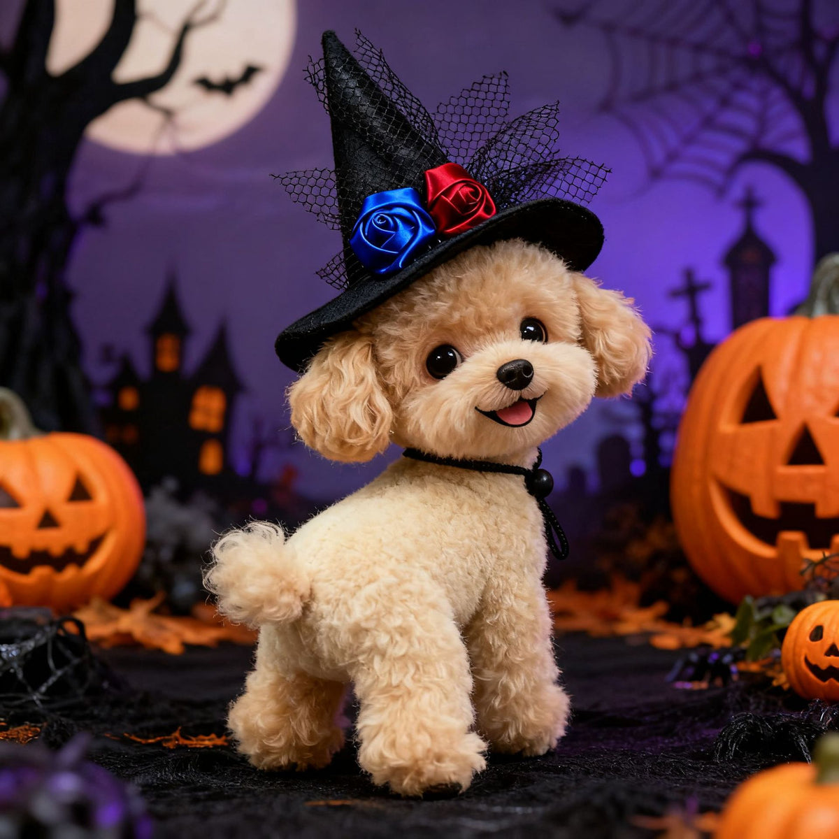 Halloween Pet Hat – Pumpkin, Bat & Spider Costumes