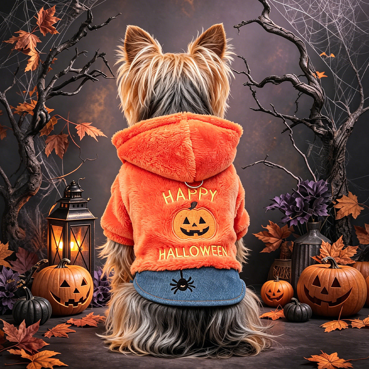 Pumpkin Halloween Hoodie for Dogs & Cats