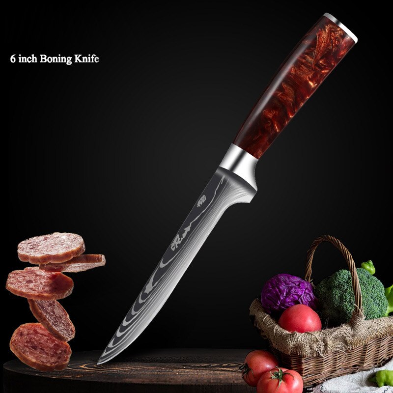 Professional Kitchen Knife Collection – Chef, Cleaver & Santoku Knives