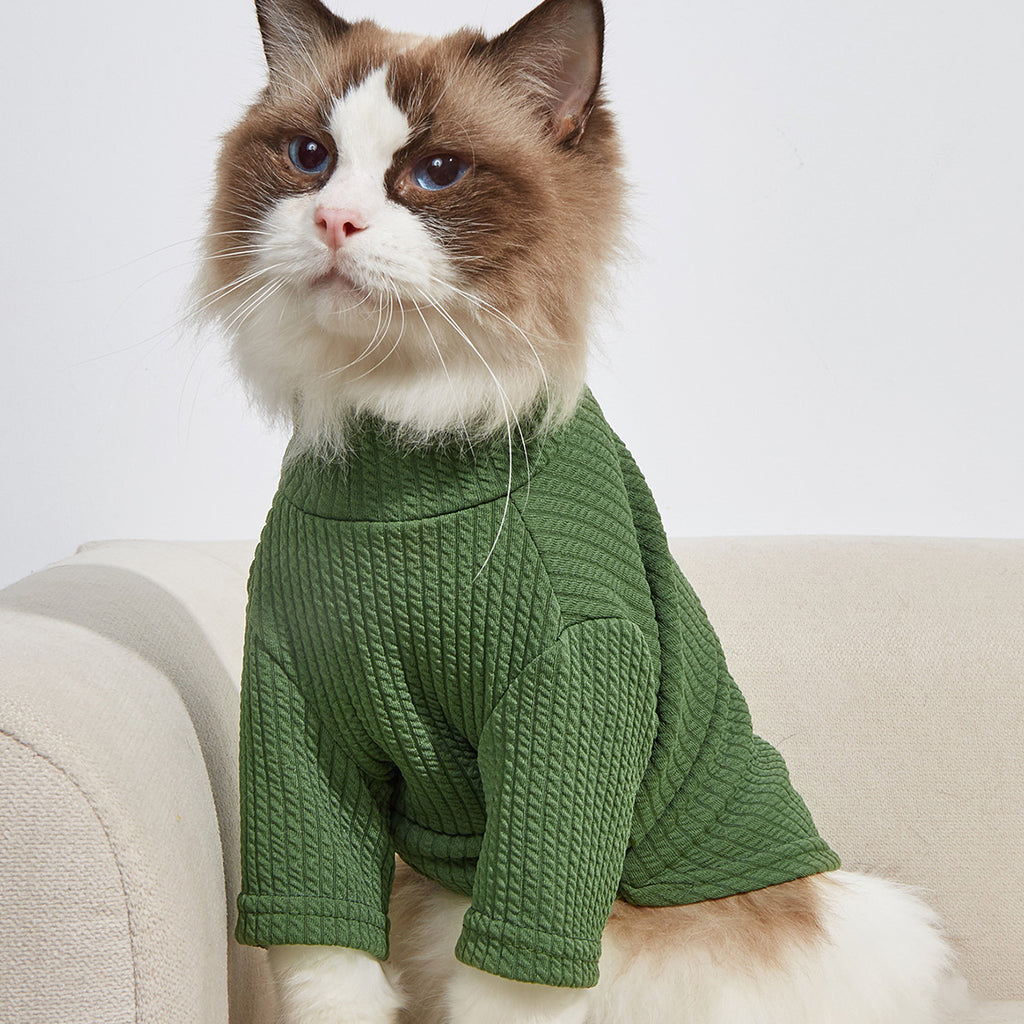Classic Green Pet T-Shirt – Soft Shirt for Dogs & Cats