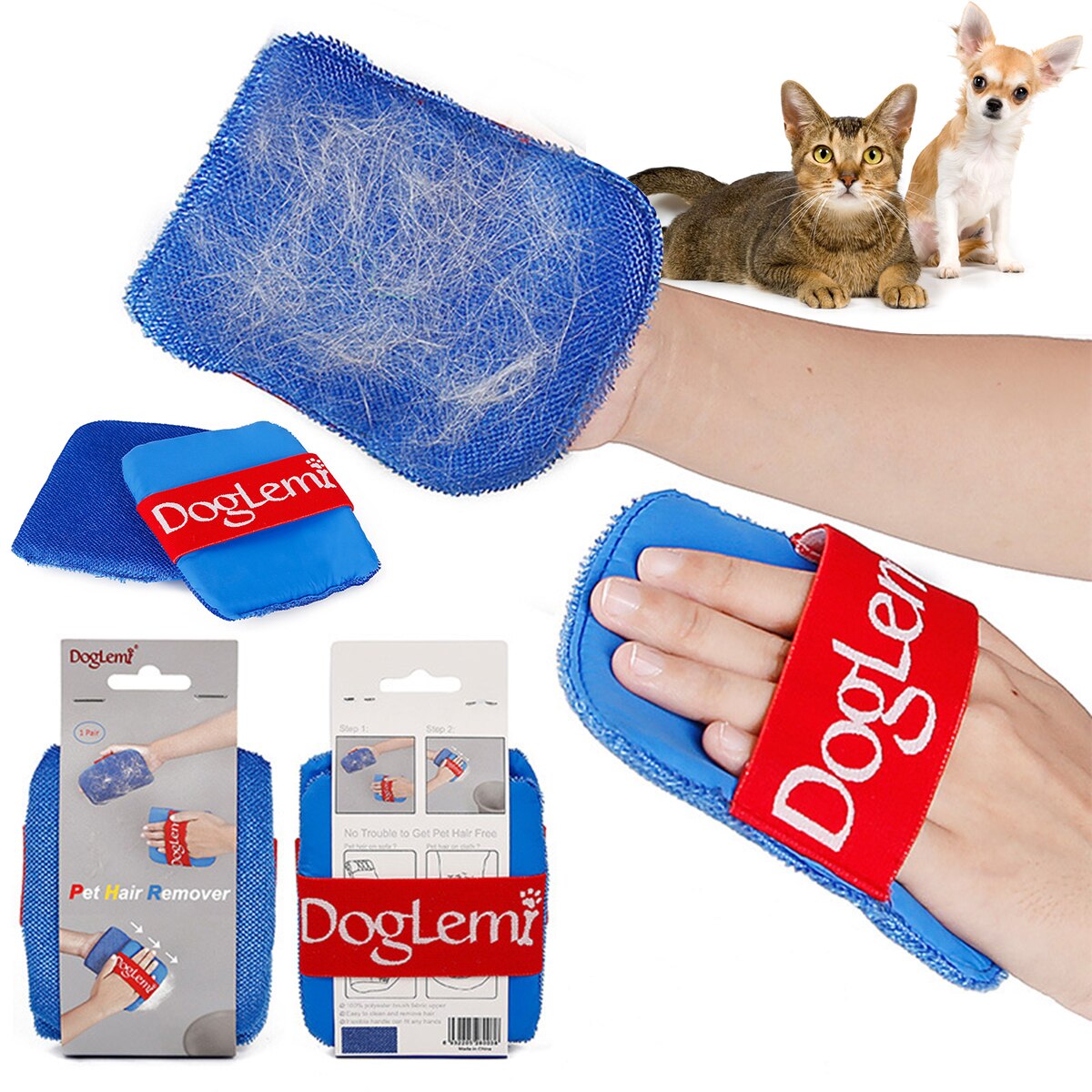 Reusable Pet Hair Remover – Furniture, Clothes & Car