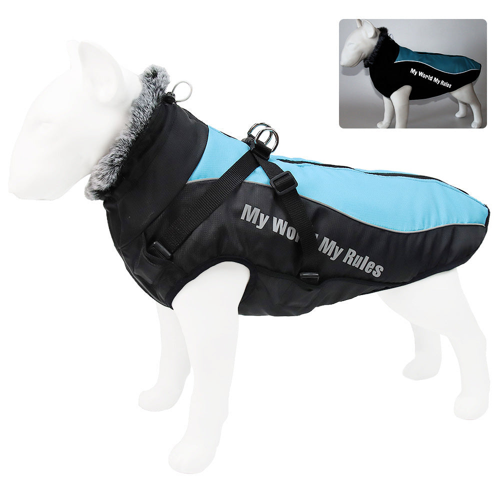 Warm Reflective Dog Jacket – Winter Coat for Large Dogs