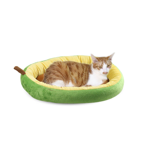 Avocado Pet Bed – Cozy Warm Nest for Cats & Small Dogs