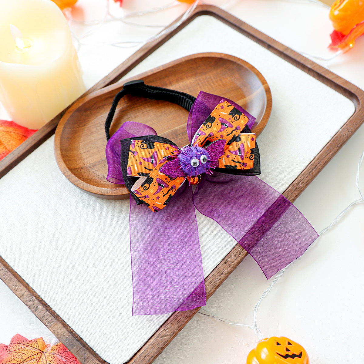 Halloween Bow Tie for Dogs & Cats – Pumpkin, Ghost & Bat