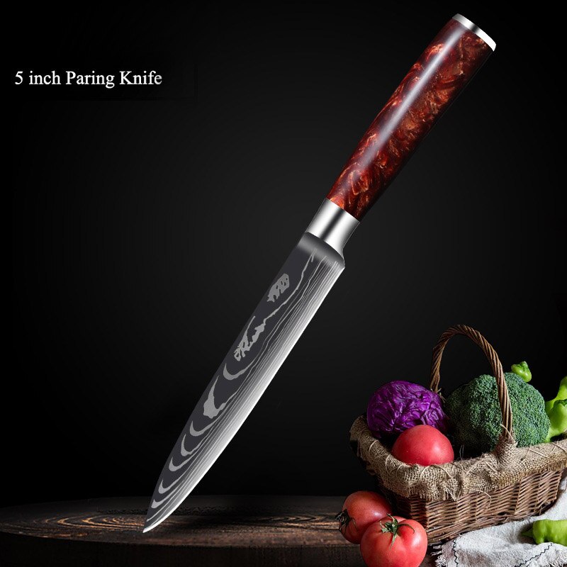 Professional Kitchen Knife Collection – Chef, Cleaver & Santoku Knives