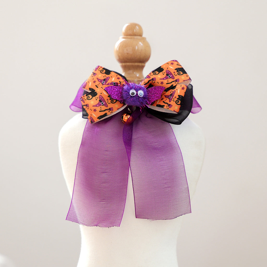 Halloween Bow Tie for Dogs & Cats – Pumpkin, Ghost & Bat