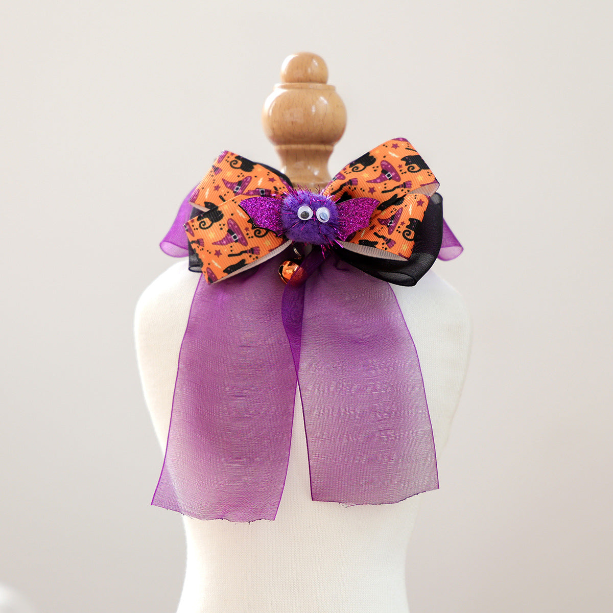 Halloween Bow Tie for Dogs & Cats – Pumpkin, Ghost & Bat