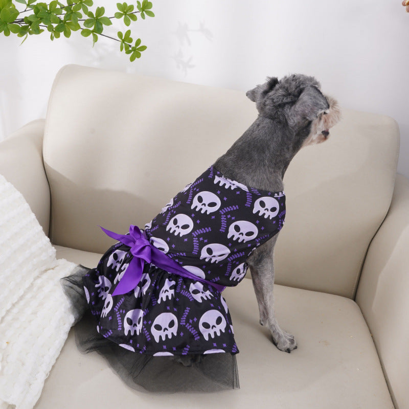 Day of the Dead Pet Cloak – Halloween Dog & Cat Costume