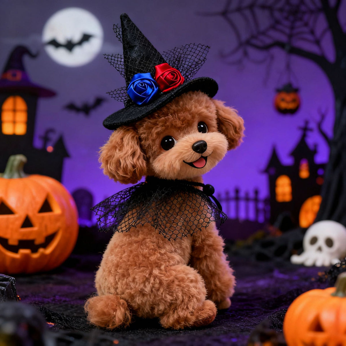 Halloween Pet Hat – Pumpkin, Bat & Spider Costumes