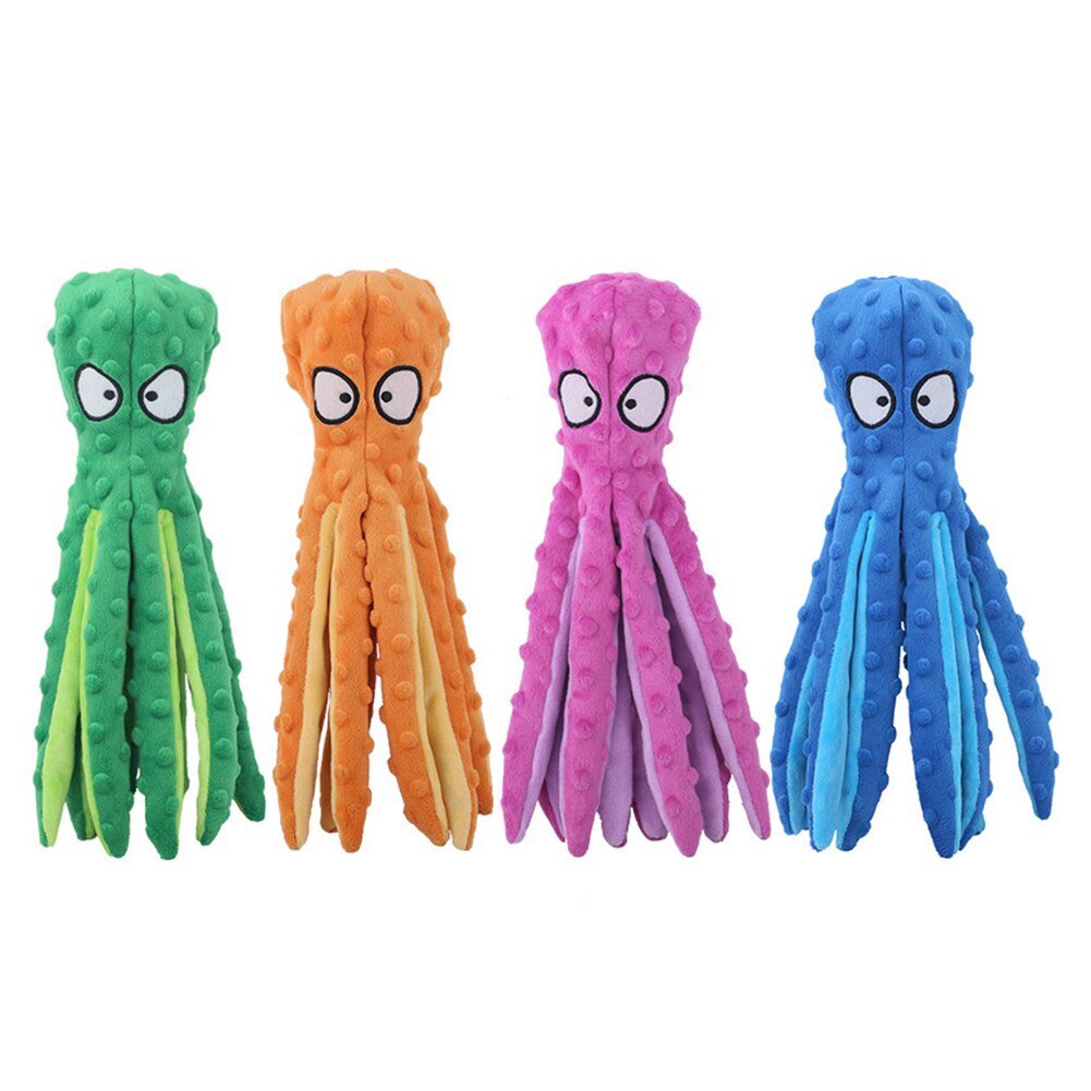 Squeaky Octopus Dog Toy – Soft Interactive Plush Toy