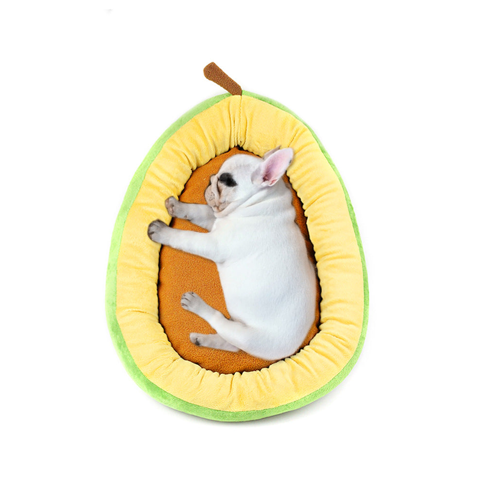 Avocado Pet Bed – Cozy Warm Nest for Cats & Small Dogs