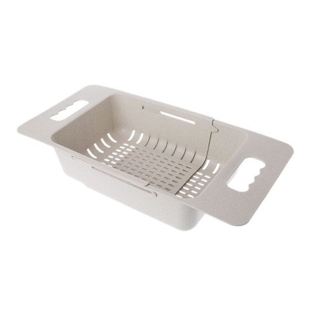 Adjustable Over-the-Sink Draining Basket – Kitchen Organizer
