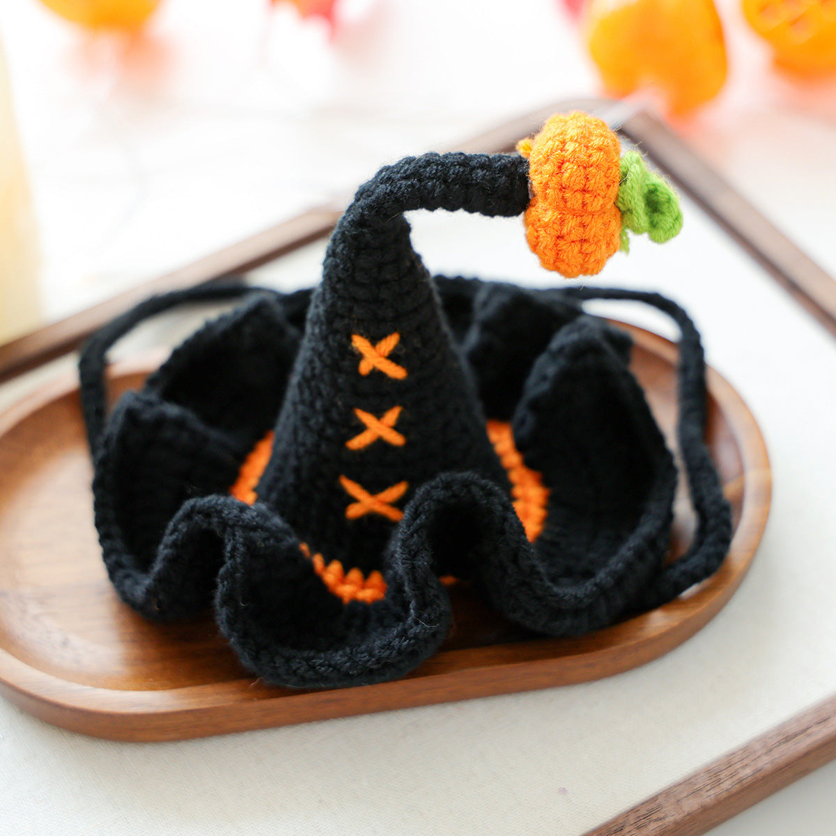 Halloween Knit Witch Hat for Dogs & Cats