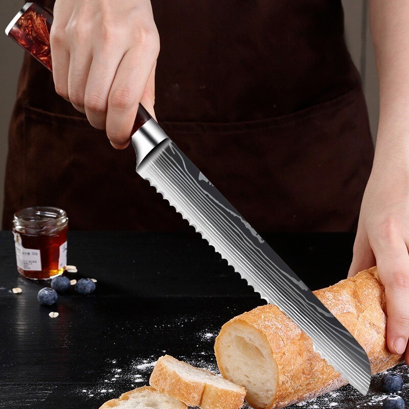 Professional Kitchen Knife Collection – Chef, Cleaver & Santoku Knives