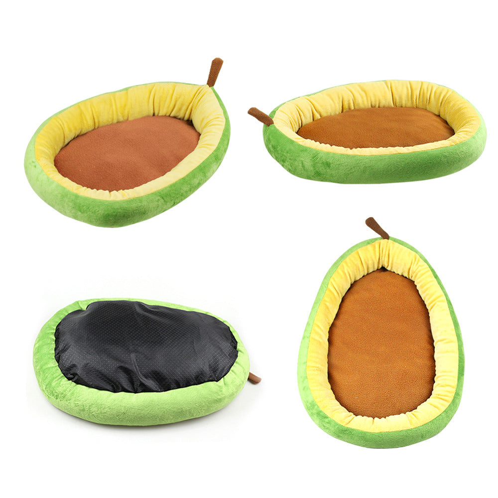 Avocado Pet Bed – Cozy Warm Nest for Cats & Small Dogs