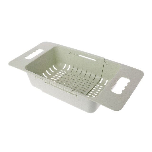 Adjustable Over-the-Sink Draining Basket – Kitchen Organizer