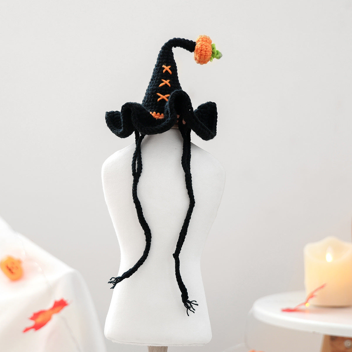 Halloween Knit Witch Hat for Dogs & Cats