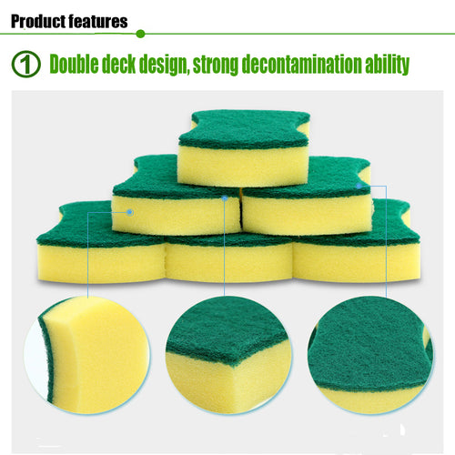 5-Piece Magic Cleaning Sponge Set – Kitchen & Dish Care