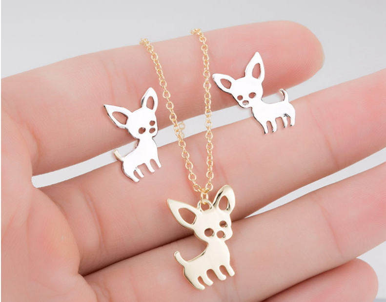 Chihuahua Pendant Necklace – Dog Lover Jewelry