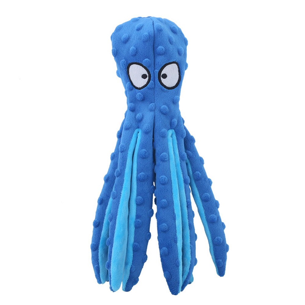 Squeaky Octopus Dog Toy – Soft Interactive Plush Toy