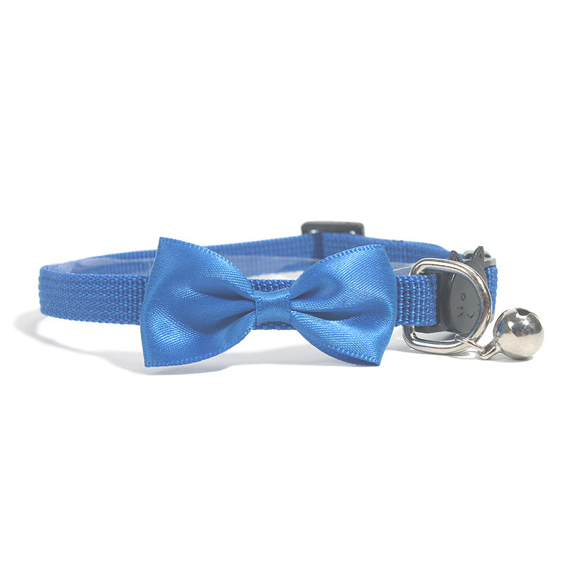 Adjustable Bow Collar with Bell for Cats & Small DogsPet Collar