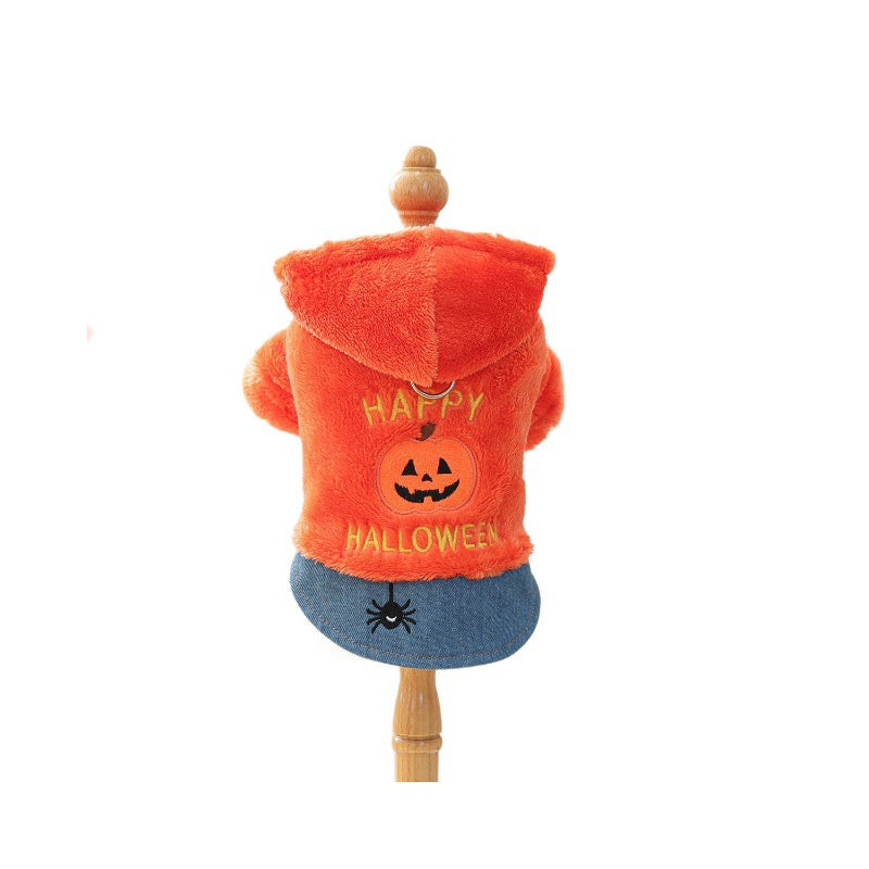 Pumpkin Halloween Hoodie for Dogs & Cats