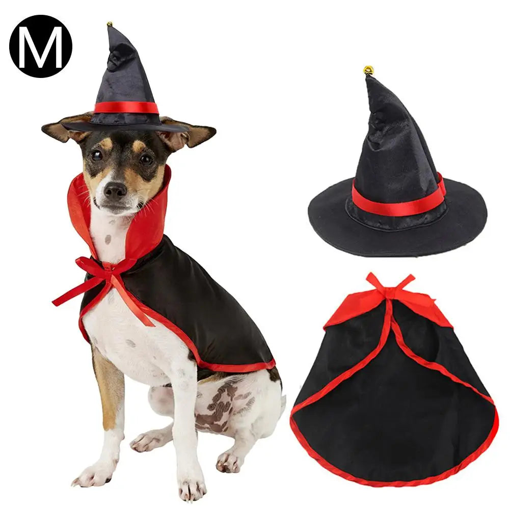Halloween Cloak & Hat Set for Dogs & Cats
