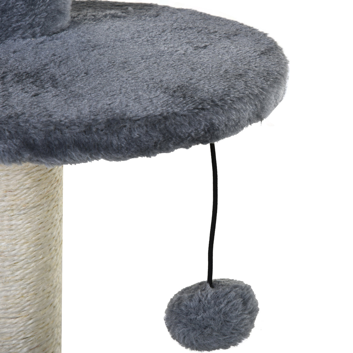 Cat Tree with Natural Sisal Scratching Posts, Activity Centre, Cat House, Platforms & 2 Hanging Toys – Grey 🐾