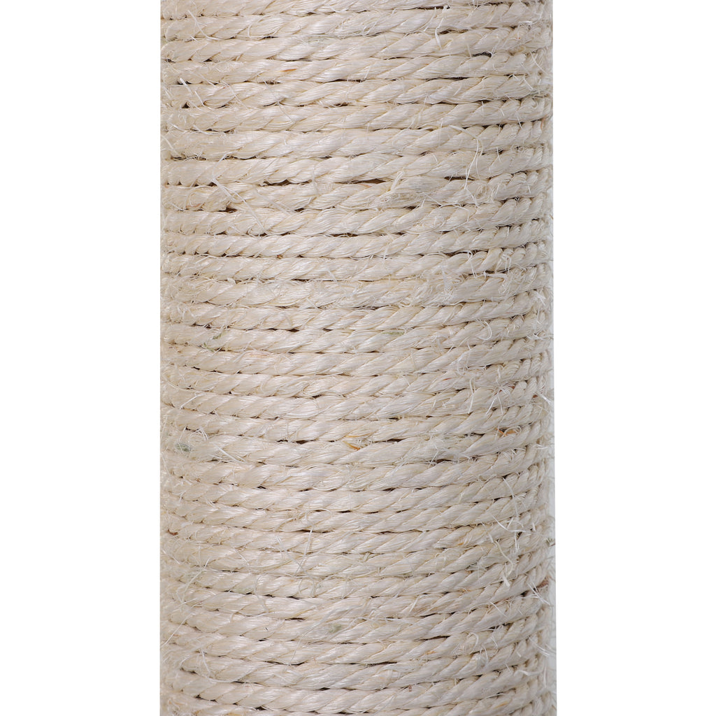 70 cm Cat Tree with 3 Natural Sisal Scratching Posts, Platform, Hammock & Hanging Ball – Grey