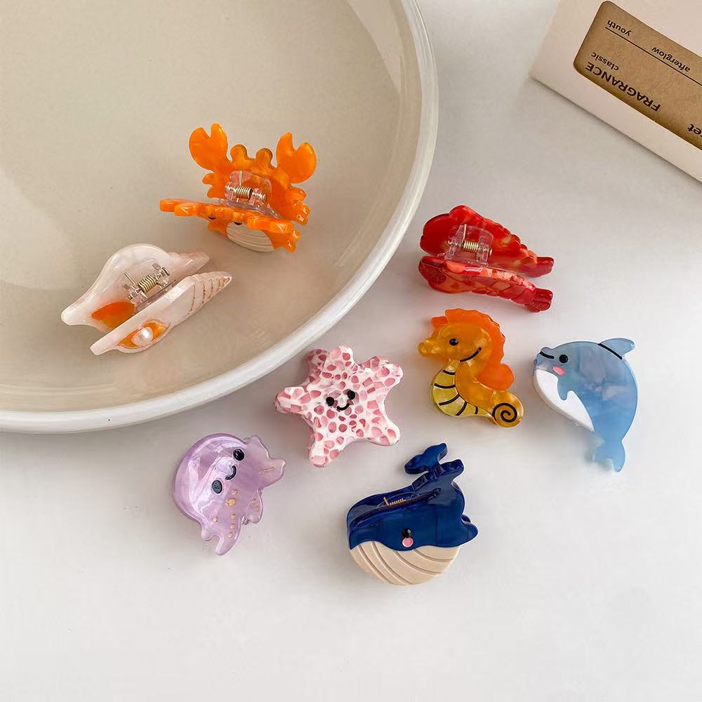 PAWSOME PETS NEW YORK Hand-painted OCEAN COLLECTION SMALL Hair Clip | Eco-Friendly